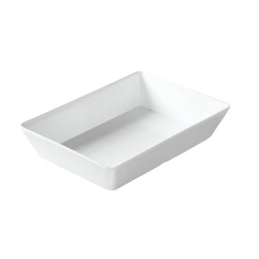 Imagem de Pratos de mesa de alimentos cozidos e refogados, placas retangulares de exibição self-service para barracas - MA-B592 branco