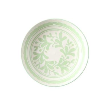 Imagem de Utensílios de mesa domésticos minimalistas de 17,8 cm, prato redondo de bolo de doces para lanche - 7 pratos de arroz - verde Yis