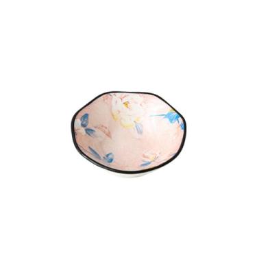 Imagem de Prato de refeição doméstico de cerâmica de camélia estilo chinês, prato de sopa, tigela de sopa, tigela de arroz, conjunto de utensílios de mesa - tigela de boca