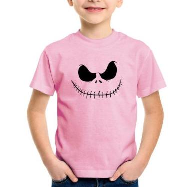 Imagem de Camiseta Infantil Scare Face - Foca na Moda, Rosa bebê, 2