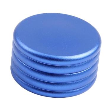 Imagem de Deevoka Caixa de ponta da sugestão Caixa de ponta de alumínio leve Organizador de dica de sugestão compacta Case prática de orifício para jogadores de bilhar, Azul