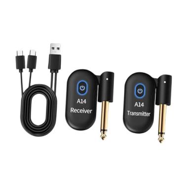 Imagem de MERIGLARE 2PCS Guitar Transmissor Guitarra Receptor de Transmissor de Áudio para Piano Eletrônico