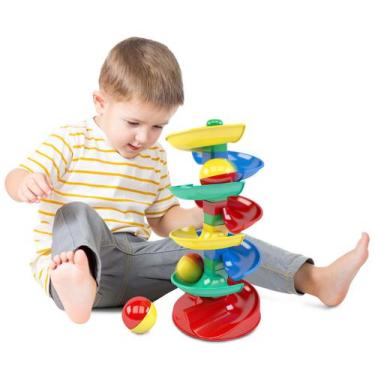 Imagem de Brinquedo Rola Bola Dismat Auxilia no Desenvolvimento Infantil