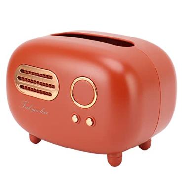 Imagem de Caixa de Lenço de Lenço de Loda de Rádio retrô, Caixa de Capa de Lapidos de Rádio Vintage para Banheiro, Sala de Estar, Quarto, Mesa de Cabeceira, Mesa, Mesa, Estojo de Lenço de