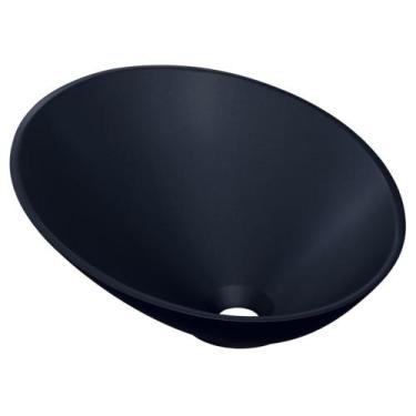 Imagem de Cuba Pia Para Banheiro Meia Lua 39cm Thaís C08 Preto - Mpozenato, Pret