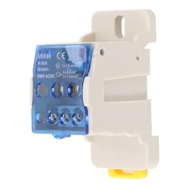 Imagem de Caixa de Junção de Energia do Trilho DIN de Alta Tensão - Conector do Bloco de Terminal Elétrico, Caixa de Distribuição AC DC 1000V (80a)