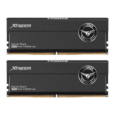 Imagem de TEAMGROUP T-Force XTREEM DDR5 Ram 32GB (2x16GB) 6400MHz PC5 51200 CL32 A-DIE Módulo de memória RAM para Intel XMP 3.0 e AMD Expo compatível Preto FFXD532G6400HC32ADC01