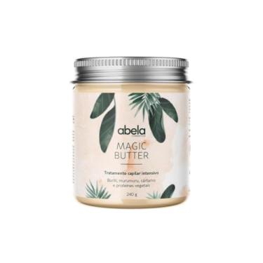 Imagem de Abela Cosmetics Máscara Intensiva Magic Butter - 240g - Hidratação Profunda Nutrição e Restauração dos Fios Redução do Frizz Brilho Intenso Ideal para Cabelos Secos e Danificados.