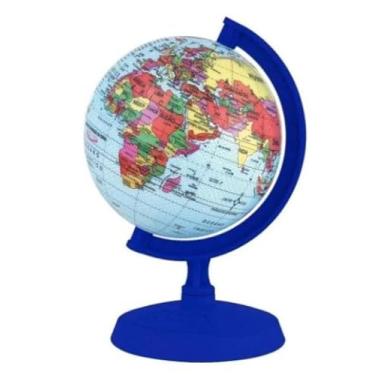 Imagem de GLOBO TERRESTRE JUNIOR 10CM MILLENIUM REGUA COFRE LIBRERIA