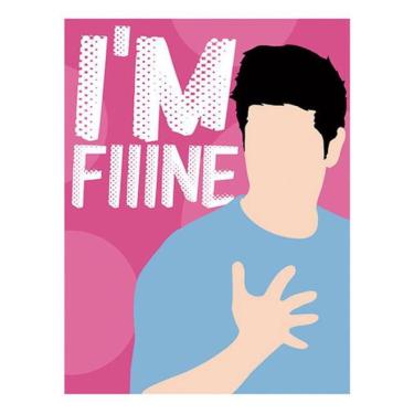 Imagem de Placa Decorativa Séries - Televisão I'M Fine 18X23