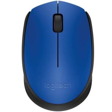 Imagem de Mouse Logitech M170 s/ Fio Azul Com Preto 910-004800, Azul