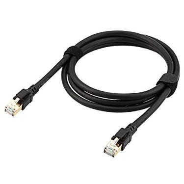 Imagem de cablecc Cabo de rede LAN RJ45 Cat8 Ethernet 25/40Gbps para roteador laptop 10M