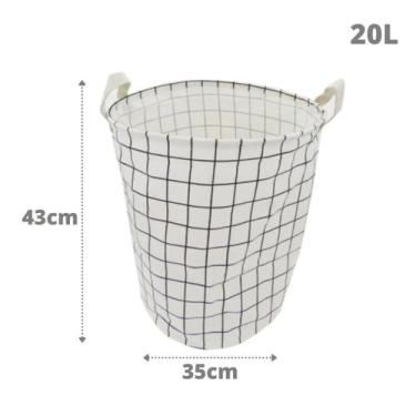 Imagem de Cesto Organizador Dobrável p Brinquedos e Roupas Impermeável - DOLCE H