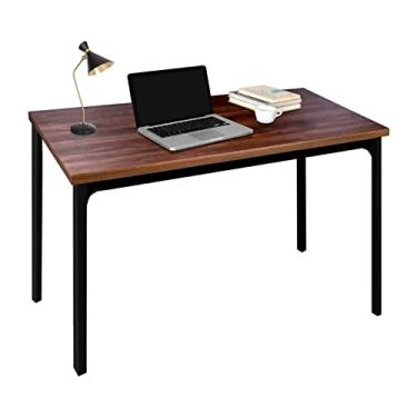 Imagem de 5sssallefaa Mesa de escritório de 47 polegadas Home Office PC Desk para trabalhar, estudar, escrever ou jogar, moderna minimalista, mesa de trabalho para laptop, estação de trabalho, mesa de trabalho