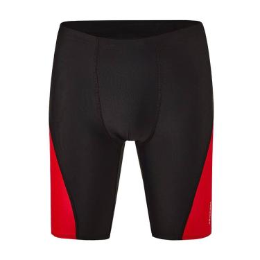 Imagem de Terno masculino Swim Jammers DEVOROPA Slim Fit Swim Fit, preto e vermelho