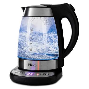 Imagem de Chaleira Elétrica Philco Pchd 1,7L Digital Glass 110V, Preto, 110V
