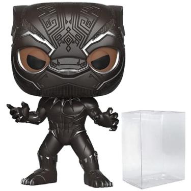 Imagem de Marvel: Pantera Negra – Boneco de vinil Mascarado Pantera Negra da Funko Pop! (embalado com capa protetora compatível com caixa pop)