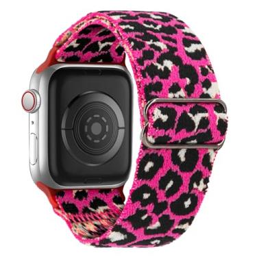 Imagem de Pulseira de nylon elástico compatível com Apple Watch séries 10, 9, 8, 7, 6, 5, 4, 3, 2, SE, Ultra 2 de 38 mm, 40 mm, 40 mm, 40 mm, 41 mm, 42 mm, 44 mm, 46 mm, 49 mm (série 3)/44 mm/45 mm/46 mm/49 mm)
