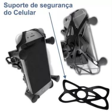 Imagem de Suporte Celular Moto com Carregador USB Integrado Garra - DOTZEN STORE