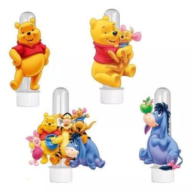 Imagem de 20 Tubetes 3d Personalizado Lembrancinha Ursinho Pooh - Barbara Utilid