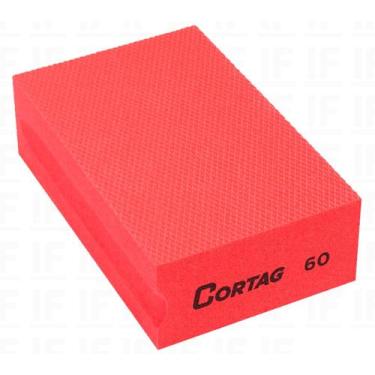 Imagem de Esponja Abrasiva Acabamento Preta Grão 60 95x60mm - Cortag