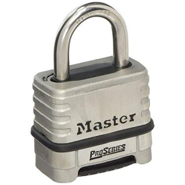Imagem de Master Lock 1174D Cadeado De Combinação Redefinível Pro Series, Aço Inoxidável Aço Inoxidável