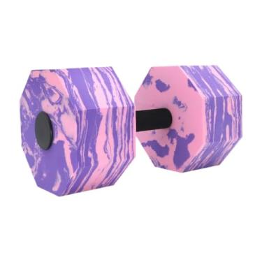 Imagem de Aymzbd Peso da água para exercício de piscina, flutuação de bar aquática, leve, para natação, haltere aquático, aeróbica aquática para homens mulheres, Roxo Rosa