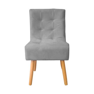 Imagem de Cadeira De Jantar Reforçada  Decorativa Liz Suede