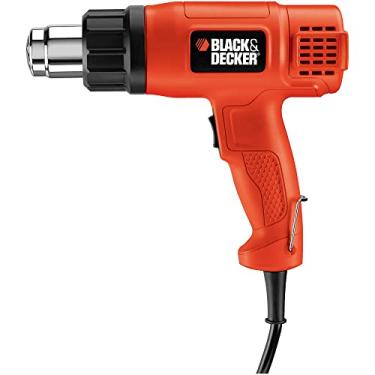Imagem de Pistola de calor BLACK+DECKER (HG1300) 1.350 watts para artesanato, com fio, configurações de aquecimento duplo de até 537 ºC,