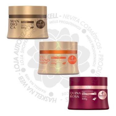 Imagem de Haskell Máscaras Mandioca Tutano Quina Rosa Cronograma 300g