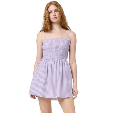 Imagem de florence by mills Vestido feminino Villa Collection popeline franzido, Listra clássica lavanda, G