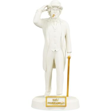 Imagem de Estátua Exu Ferrabrás Imagem Umbanda Candomblé (Cor Mármore Dourado)