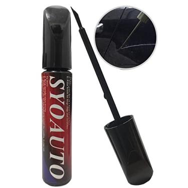 Imagem de SYOAUTO Tinta de retoque preta para carros pintura de retoque automático caneta de pintura de carro reparo de arranhões caneta de retoque automotivo tinta de retoque de carro 11,3 g