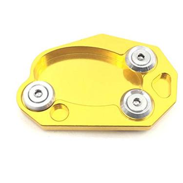 Imagem de Acc-Creativity Suporte de pé de motocicleta com ampliador lateral para placa de extensão compatível com Kawasaki Z1000 Z1000SX ZX10R ER6N NINJA650 ER6F ZX6R (dourado)