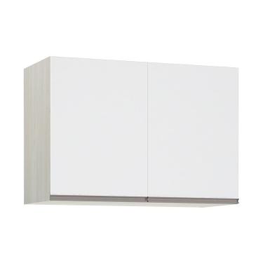 Imagem de Maleiro Ponte Solteiro 2 Portas 97 Cm Crema Com Branco Mat