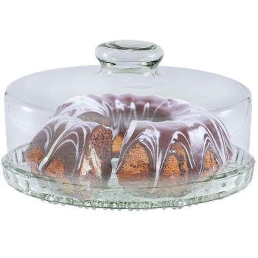 Imagem de Boleira De Vidro Com Tampa 28X11 Cm - Colonial