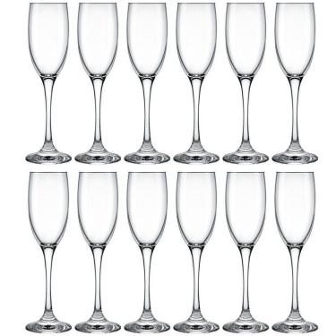 Imagem de Conjunto De Taças Para Espumante Nadir Barone 190 Ml 12 Peças Transparente