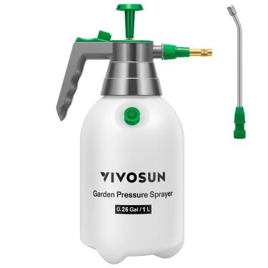 Imagem de VIVOSUN Pulverizador De Jardim Portátil, Bomba 1L, Borrifador Água 34Oz Com Válvula Segurança, Bico Ajustável, Haste Estendida E Vedações Adicionais, Ideal Para Regar, Fertilizar Limpar