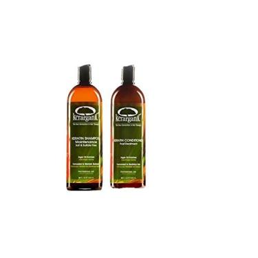 Imagem de KERARGANIC Kit Pós-Tratamento De Queratina Orgânica - Shampoo Sem Sal E Sulfato 32Oz + Condicionador