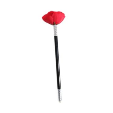 Imagem de Esquirla Truque de mágica com flor de rosa, acessórios para mágicos que aparecem em close-up, bengala para crianças, meninas e meninos, entretenimento