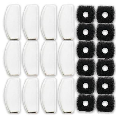 Imagem de Nispira Filtro De Água Carvão Vegetal Com Tripla Filtragem D30 Compatível Fonte Orsda 67 Oz/2 L Em Aço Inoxidável Para Gatos, Pacotes 12 Unidades