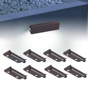 Imagem de Kwinmyso - Pacote Com 8 Unidades De Iluminação Led 4 Polegadas, 1,8 W, Para Áreas Externas, 12 V Ca/Cc, Baixa Tensão, Parede Contenção, Pavimentação, 5000 K, Luz Degrau Branca Diurna, Vida Útil 50.0