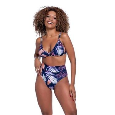 Imagem de Biquíni Estampado Feminino Hot Pant Bojo Top Com Abotoador - HYPE MODA