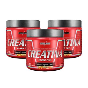 Imagem de Kit Creatina Carbo Fuel (300g) Integralmedica Laranja - 3 Unidades