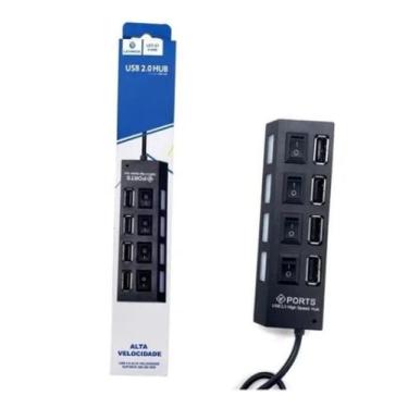 Imagem de Hub Usb 4 Portas 3.0 Lehmox Preto - Ley-200