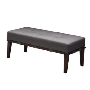 Imagem de Puff Lívia Cinza e Imbuia 100 cm - Keva