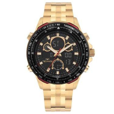 Imagem de Relógio Technos Masculino Digitech Dourado - BJ4130AA/1P