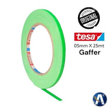 Imagem de Fita Tecido Gaffer Tape Tesa 05mm X 25m Verde Fluorescente