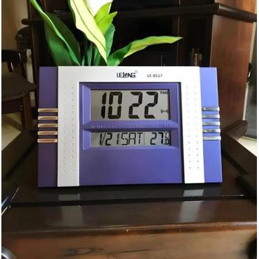 Imagem de Relógio Digital Mesa E Parede Com Sensor de Temperatura E Data Lelong 