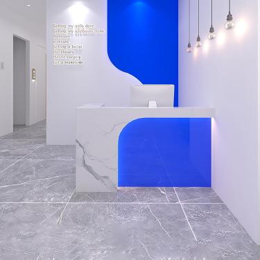 Imagem de Balcão De Recepção Balcão De Check-out Mesa De Escritório Em Casa Balcão De Balcão Com Gaveta E Armário Com Fechadura Para Lobby Salão De Beleza S, Color 12_100x60x100cm, Right